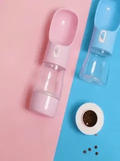 2 in 1  Haustiere  Wasserflasche