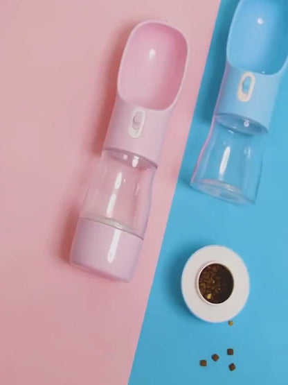 2 in 1  Haustiere  Wasserflasche